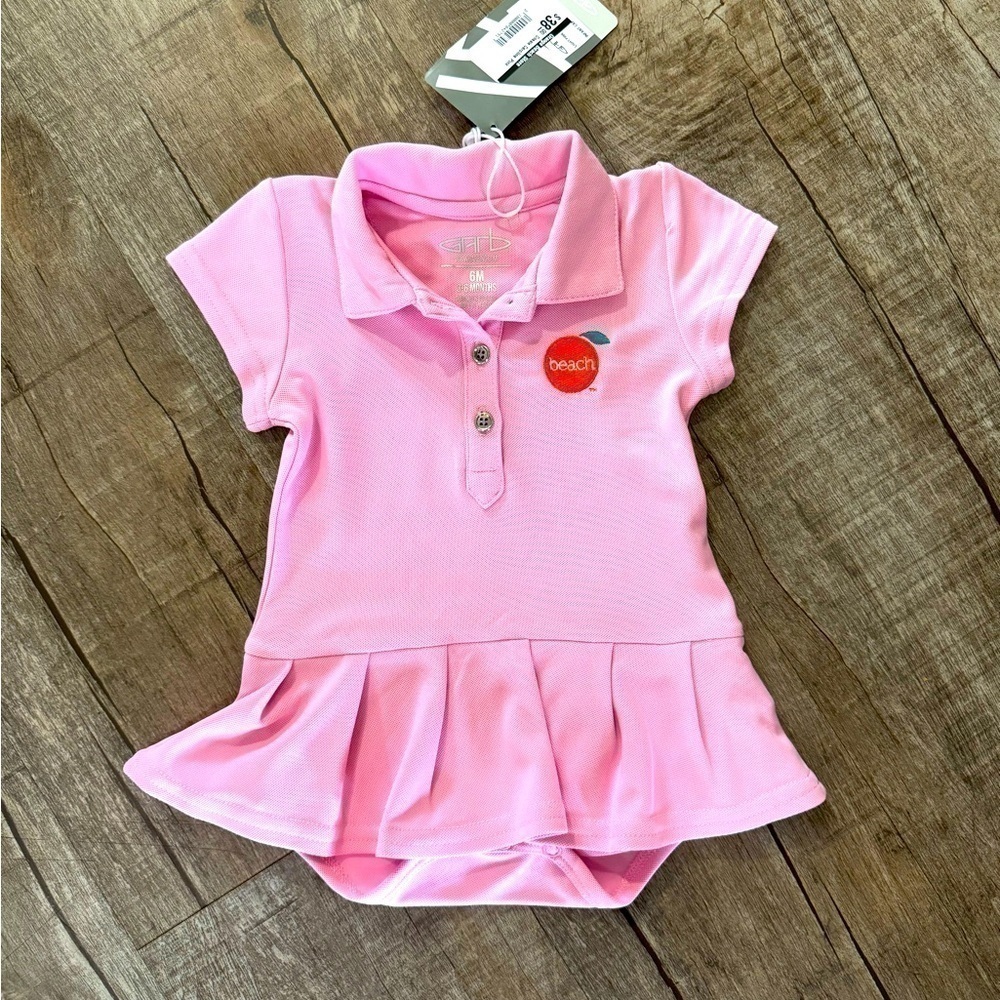 NWT Garb Baby Caroline Pink Beach‎ Onesie